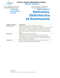 Elettronica, Elettrotecnica ed Automazione