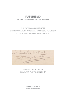 futurismo - Gioielli di Carta