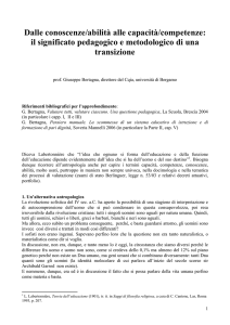 Relazione Prof. Giuseppe Bertagna - Del Prete