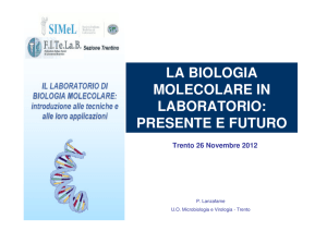 la biologia molecolare in laboratorio: presente e futuro
