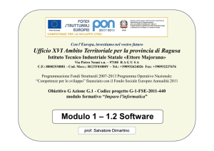 Modulo 1 – 1.2 Software