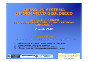 CARGeo per la banca dati Geologica della Regione Lombardia