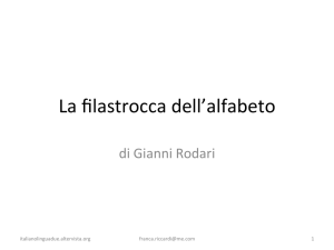 filastrocca alfabeto - italiano per stranieri
