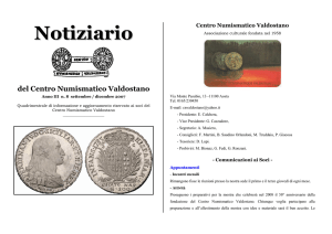 Notiziario N° 8 - Centro Numismatico Valdostano