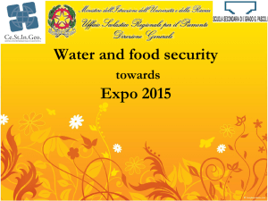 Water and food security Expo 2015