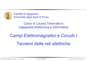 Teoremi delle reti - Università degli studi di Pavia