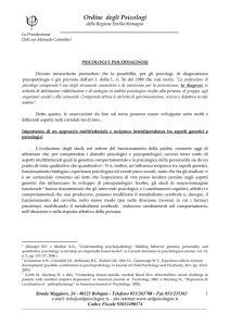 Diagnosi: elementi tecnici - Ordine Psicologi Piemonte