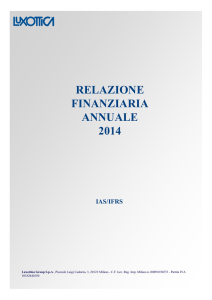 relazione finanziaria annuale 2014