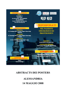 Abstract dei posters - Rete Oncologica Piemonte
