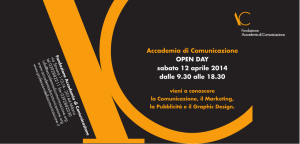 Accademia di Comunicazione OPEN DAY sabato 12 aprile 2014