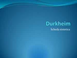 Durkheim - I blog di Unica