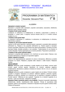 matematica - Liceo Scientifico Pitagora | Selargius