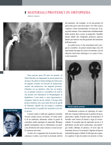 materiali protesici in ortopedia