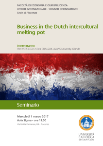 Business in the Dutch intercultural melting pot