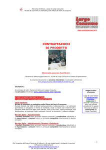 Contraffazioni di Prodotto - Product and brand Forgery in Italy (PL