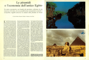 Le piramidi e l`economia dell`antico Egitto