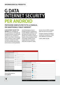 G DATA INTERNET SECURITY PER ANDROID