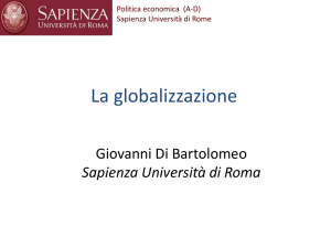 Globalizzazione e politica economica