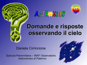 Presentazione Powerpoint - Osservatorio Astronomico di Palermo
