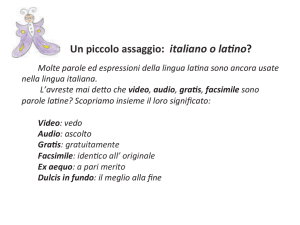 Un piccolo assaggio: italiano o laGno?