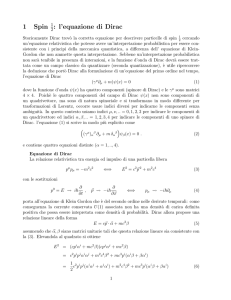 l`equazione di Dirac - INFN-BO