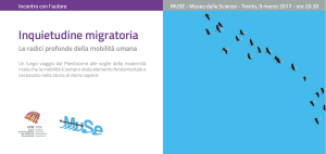 Inquietudine migratoria - Centro per la Formazione alla Solidarietà