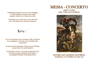 messa - concerto - Parrocchia San Giorgio Martire Porcia