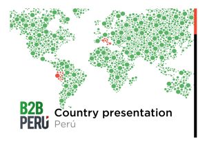 Country presentation - Cámara de Comercio Italiana del Perú