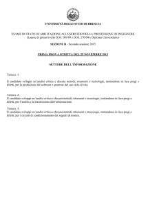Settore Informazione Sez. B, 2015 - Università degli Studi di Brescia