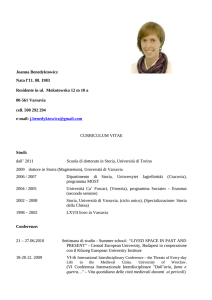 Joanna Benedyktowicz Nata l`11. 08. 1983 Residente in ul