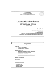 Laboratorio Micro Rocce Mineralogia ottica - People