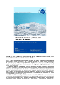 press release - Commissione Scientifica Nazionale per l`Antartide