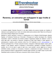 Ravenna, un concorso per sviluppare le app rivolte ai
