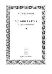 Giorgio La Pira. Una riflessione critica