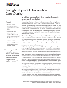 Brochure Famiglia di prodotti Informatica Data Quality