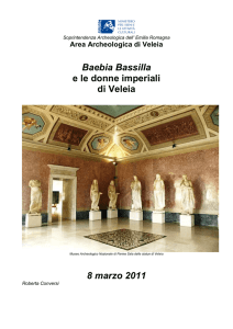 Baebia Bassilla e le donne imperiali di Veleia