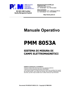 PMM 8053 manuale operativo - Compatibilità Elettromagnetica