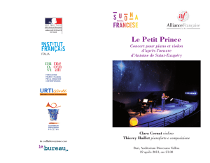 Le Petit Prince - Alliance française de Bari
