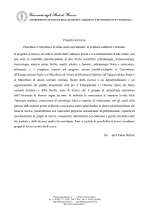 Progetto di ricerca Paleolitico e Mesolitico in Italia centro