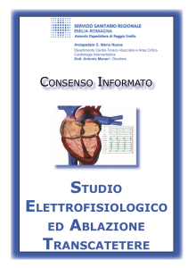 studio elettrofisiologico ed ablazione transcatetere