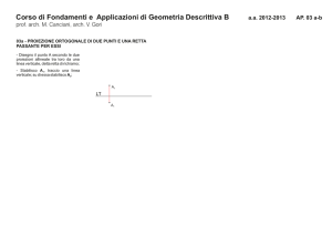 Corso di Fondamenti e Applicazioni di Geometria Descrittiva B