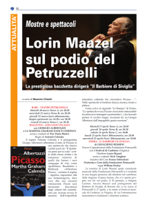 Mostre e spettacoli: Lorin Maazel sul podio del