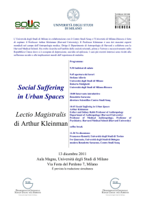Social Suffering in Urban Spaces_programma