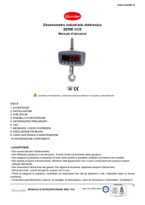 Dinamometro industriale elettronico SERIE CCS