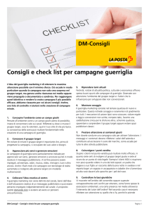 DM-Consigli - Consigli e check list per campagne guerriglia