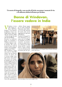 donne di Vrindavan, l`essere vedove in India
