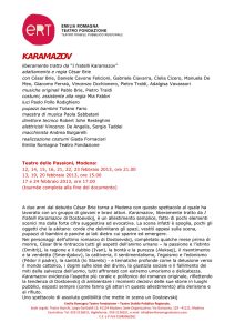 karamazov - Emilia Romagna Teatro