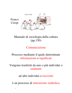 Manuale di sociologia della cultura (pp.150) Comunicazione