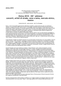 etnica 2010_ comunicato, programma, artisti