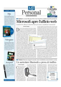 Microsoft apre l`ufficio web